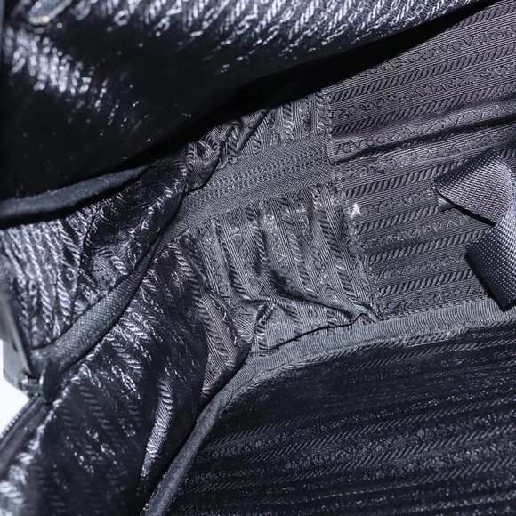 PRADA Business Bag Nylon Black Silver Auth bs30135 - Picture 13 of 16